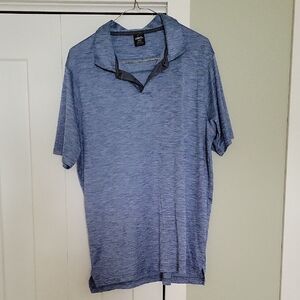 Oakley Heathered Blue Short Sleeve Polo
